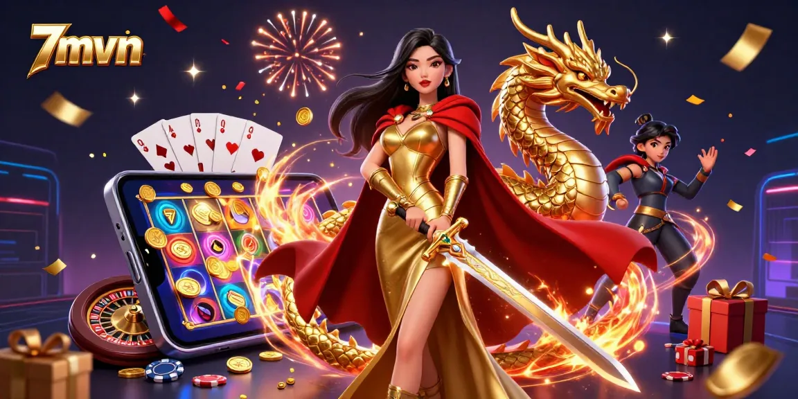 Experience thrilling action at 7mvn with a queen, a dragon, and dynamic casino games.