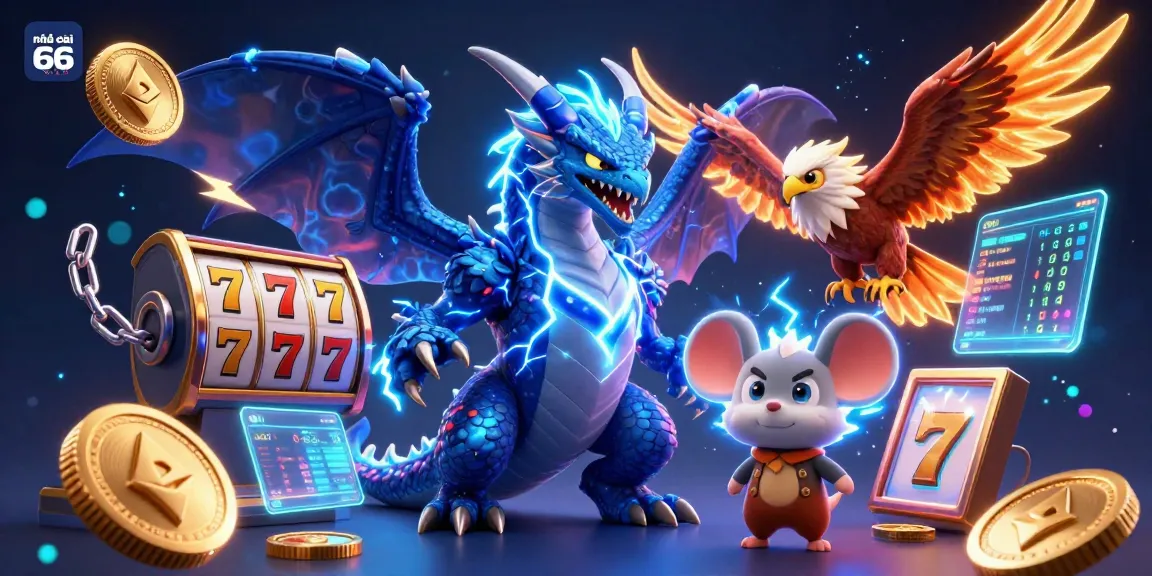 Experience thrilling gameplay at nhà cái 66club with electrifying characters and dynamic casino elements.