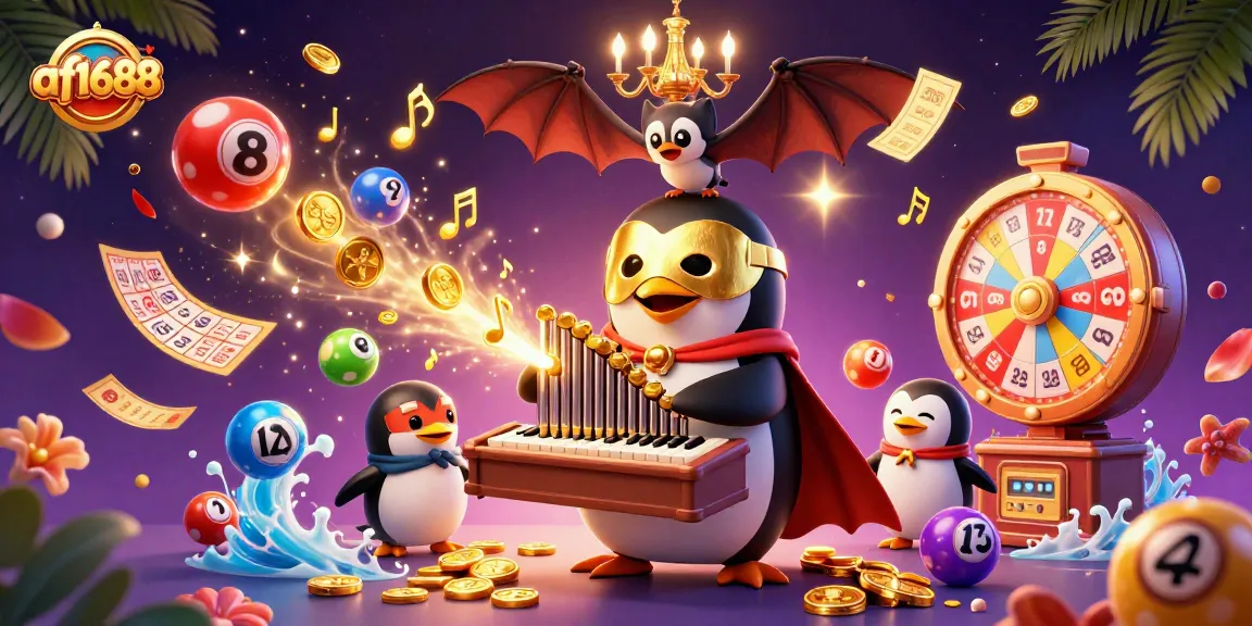 Engage with af1688's thrilling lottery and casino excitement in a vibrant, dynamic scene.