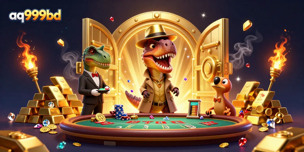 Experience thrilling gaming at aq999bd with a velociraptor card counter, exclusive bonuses, and a vibrant casino atmosphere.