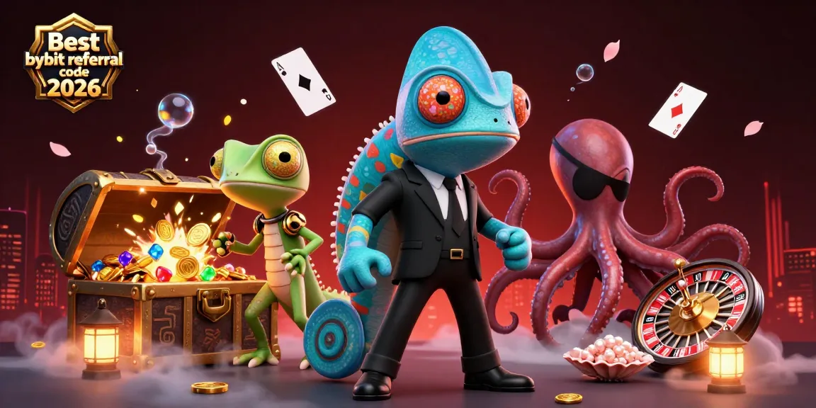 Engage with the exciting Best bybit referral code 2026 experience in a vibrant 3D casino-themed illustration.