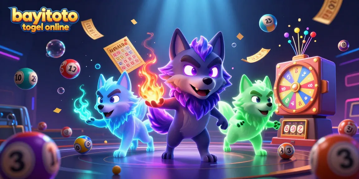 Engage with bayitoto togel online through a vibrant and energetic lottery scene featuring spectacular characters.