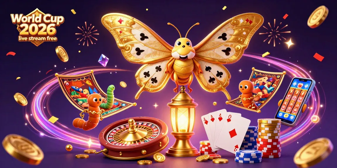 Bet on the World Cup 2026 live stream free with colorful casino elements and vibrant visuals