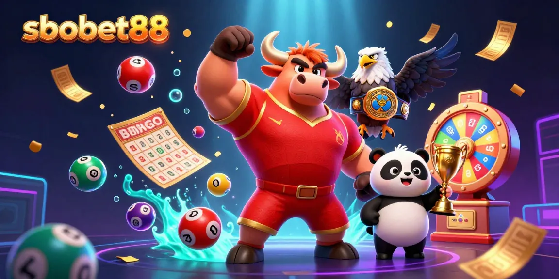 Menangkan taruhan dengan sbobet88 sambil merayakan kemenangan di kasino virtual dengan karakter lucu.