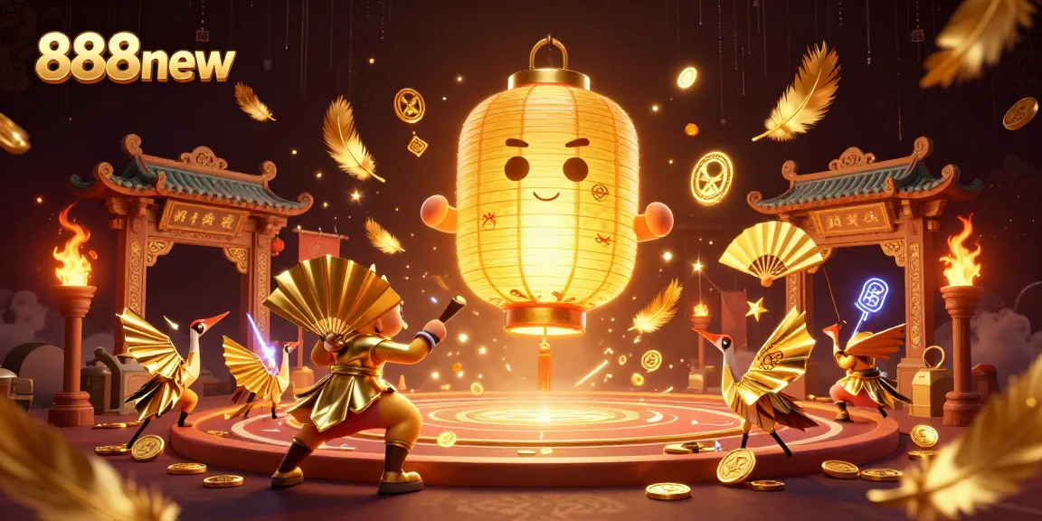 Experience thrilling wins at 888new with vibrant casino action featuring golden lanterns and lucky symbols.