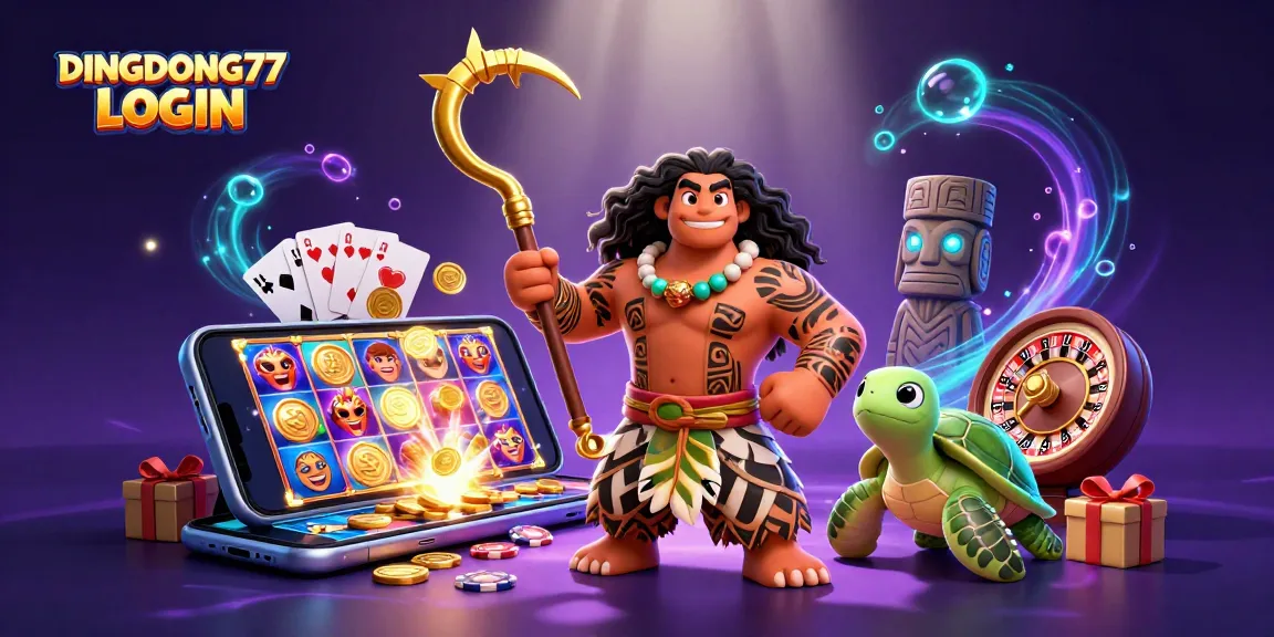 DINGDONG77 LOGIN showcases exciting gameplay with colorful slot machines and dynamic casino elements.