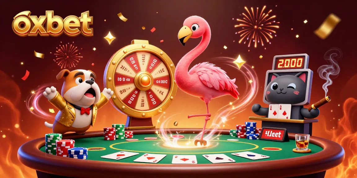 Excited bulldog at the oxbet casino show spins the golden prize wheel.