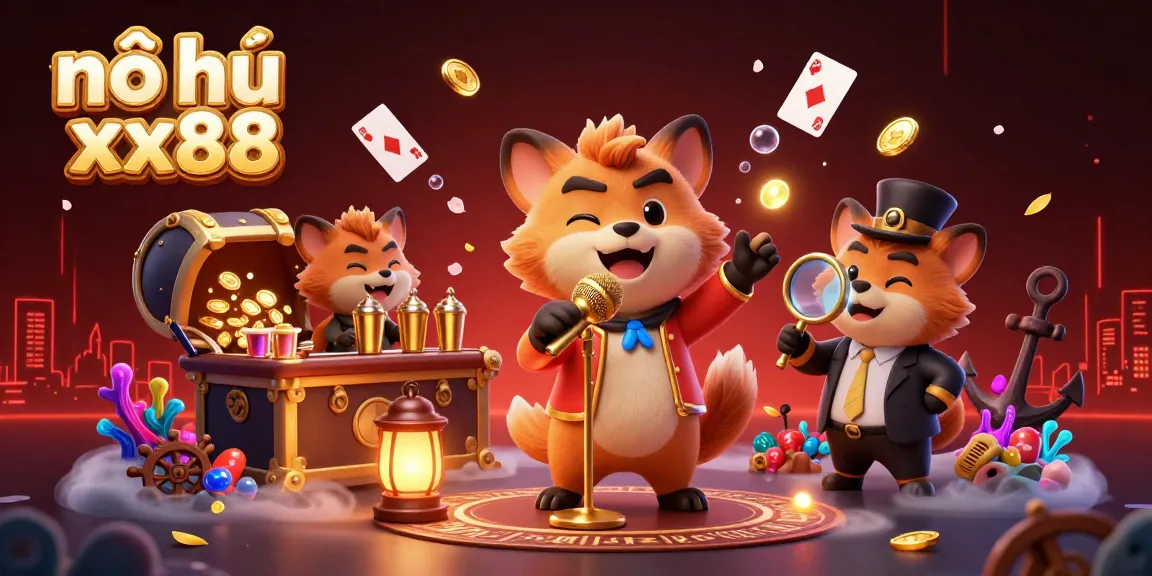Experience nổ hũ xx88 at a vibrant comedy casino club with hyenas delivering laughs and jackpots.