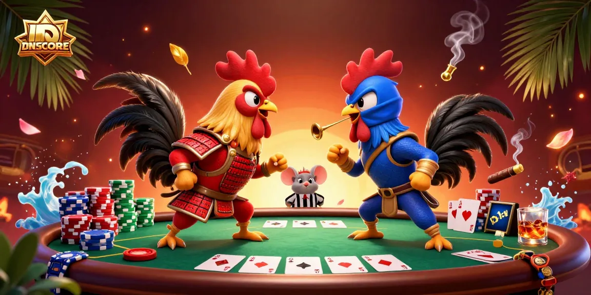 IDNSCORE crowns champions with thrilling tournaments featuring poker elements and vibrant roosters.
