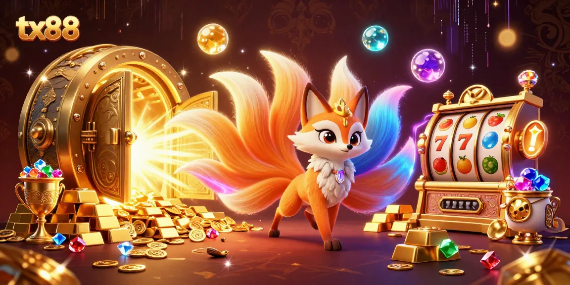 Experience thrilling gaming adventures with tx88 as enchanting spirits and treasures come alive in this vibrant casino scene.