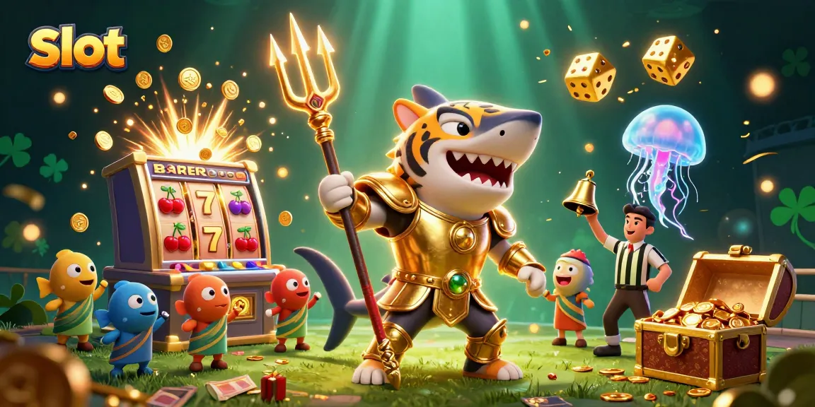 Experience thrilling slot action with jackpot excitement from a dynamic casino scene featuring animated characters.