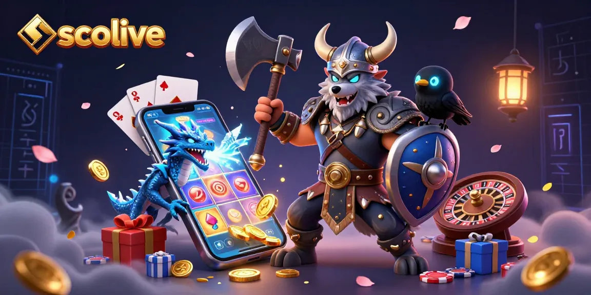 Socolive offers exciting slot gaming with detailed characters and dynamic elements in a vibrant 3D illustration.