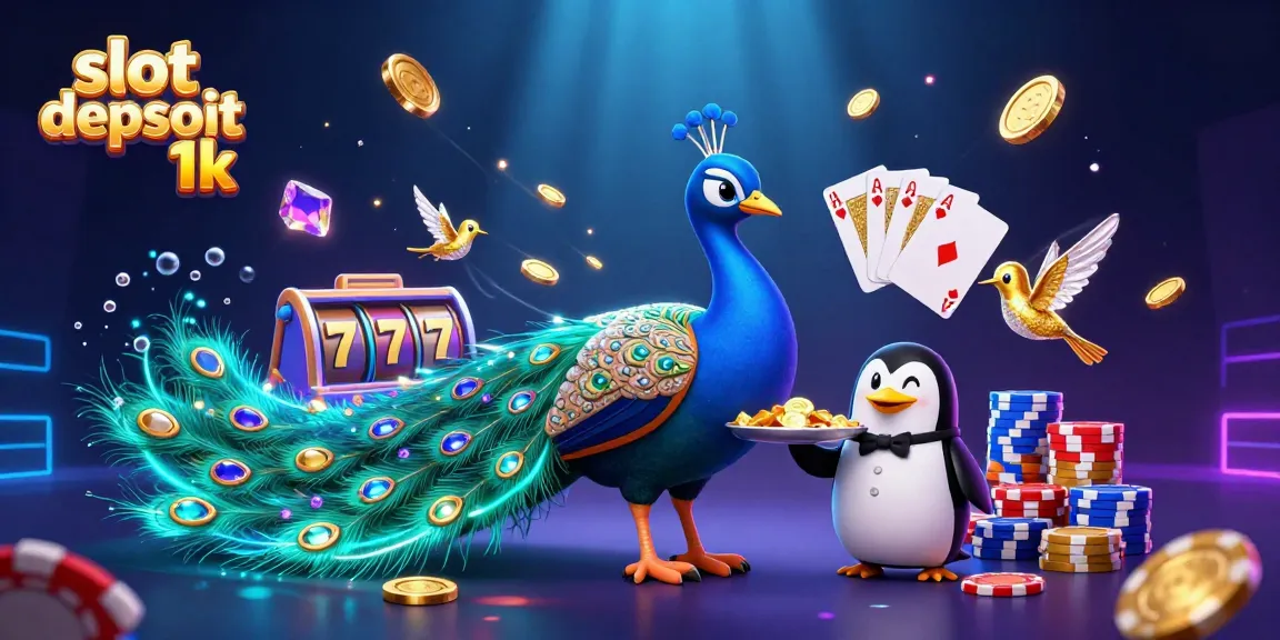 Experience excitement with slot depsoit 1k in a dynamic 3D casino scene featuring vibrant characters and elements.
