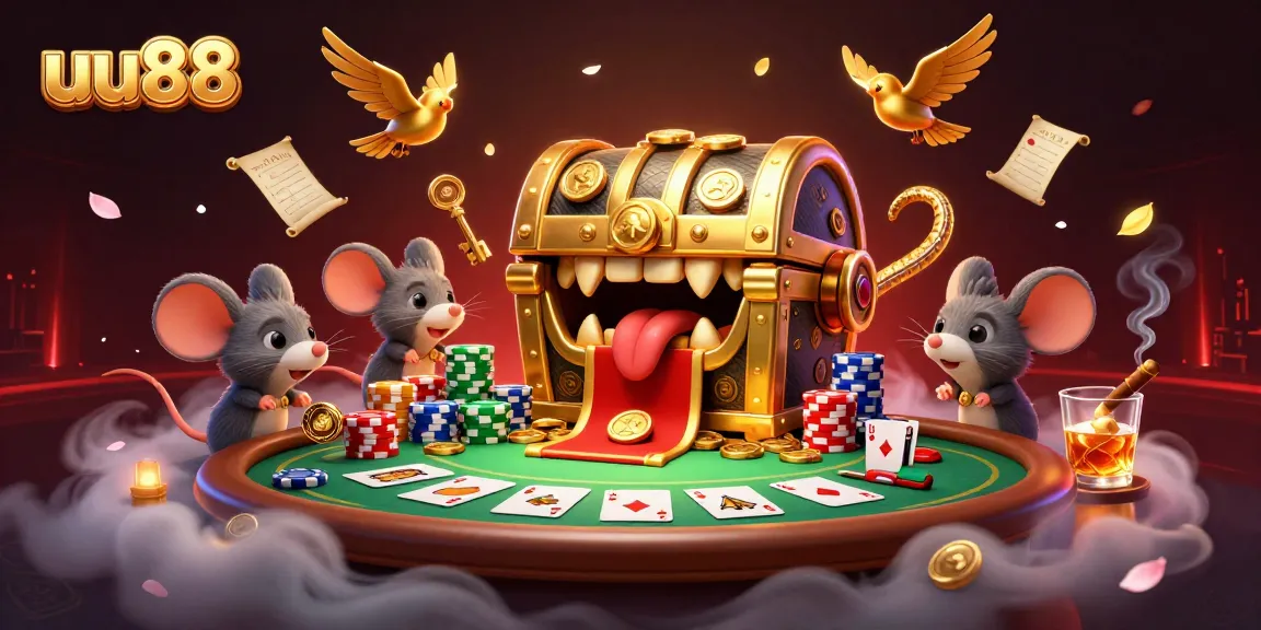 Experience thrilling adventures with uu88's treasure quest in this vibrant casino scene.